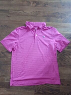 Vineyard Vines Pink Striped Polo